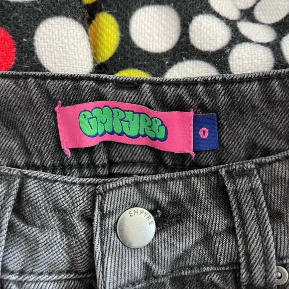 Empyre Tori 90s black cargo jeans 0 NWOT - Picture 2 of 7